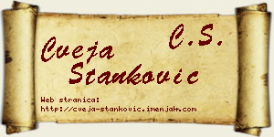 Cveja Stanković vizit kartica